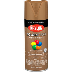 Krylon Products Group-Sherwin-Williams KO5559007 Krylon® Colormaxx™ Paint & Primer, 12 oz., Satin Brown Boots image.