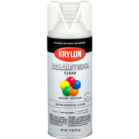 Krylon Products Group-Sherwin-Williams KO5562007 Krylon® Colormaxx™ Paint & Primer, 11 oz., Satin Crystal Clear image.