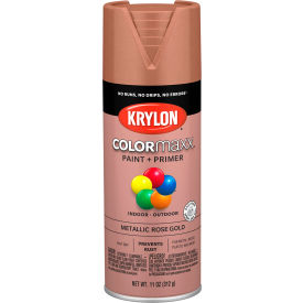 Krylon Products Group-Sherwin-Williams KO5593007 Krylon® Colormaxx™ Paint & Primer, 11 oz., Metallic Rose Gold image.