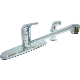 KISSLER & COMPANY INC 77-1851 Dominion Faucets Single Lever Kitchen Faucet w/ Side Spray, Chrome image.