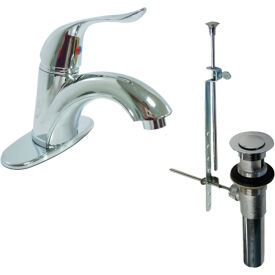 KISSLER & COMPANY INC 77-1903 Dominion Faucets Lavatory Faucet w/ Pop Up, Single Lever, 1.2 GPM, Chrome image.