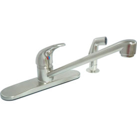 KISSLER & COMPANY INC 77-2188 Dominion Faucets Single Lever Kitchen Faucet w/ Side Spray, Brushed Nickel image.