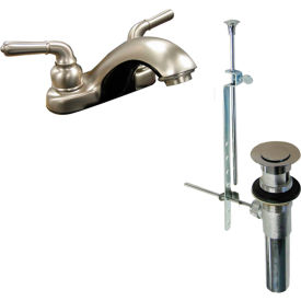 KISSLER & COMPANY INC 77-3190 Dominion Faucets Lavatory Faucet w/ Pop Up, 1.2 GPM, Satin Nickel image.