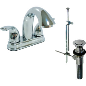 KISSLER & COMPANY INC 77-4305 Dominion Faucets Lavatory Faucet w/ Pop Up & Low Arc Spout, 1.2 GPM, Chrome image.
