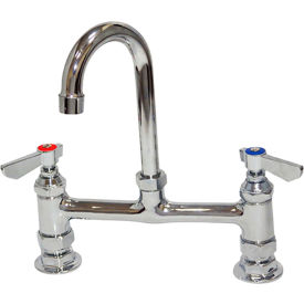 KISSLER & COMPANY INC 77-9209 Dominion Faucets Deck Mount Sink Faucet w/ 8-1/2" Gooseneck Spout image.