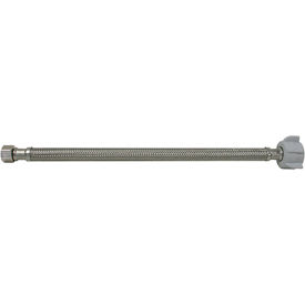 KISSLER & COMPANY INC 88-2009 Kissler Flexible Stainless Steel Toilet Connector, 20"L, 3/8" x 7/8" OD x BC image.