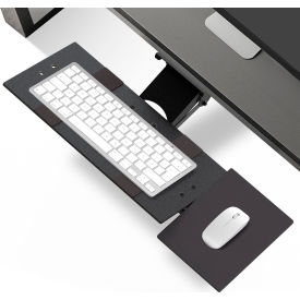 Uncaged Ergonomics KT1-B Adjustable Under Desk Keyboard Tray Black