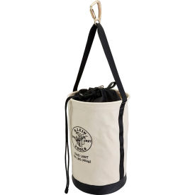 Klein Tools, Inc 5114DSC22 Klein Tools® Canvas Bucket with Drawstring Close, 22", Off-White image.