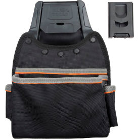 Klein Tools, Inc 55913 Klein Tools® Tradesman Pro™ Modular Parts Pouch with Belt Clip, Black image.