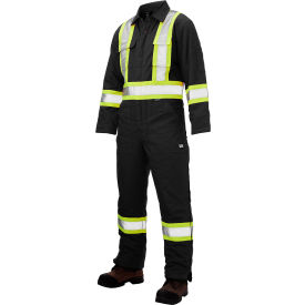 Tough Duck Insulated Safety Coverall L Black