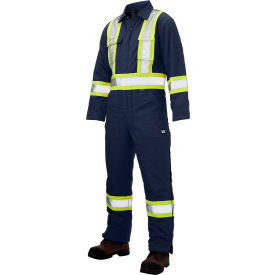 Tough Duck Insulated Safety Coverall L Navy