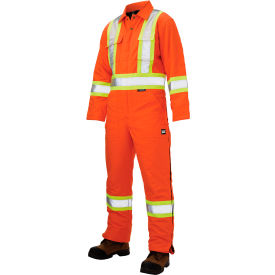 Tough Duck Insulated Safety Coverall L Orange