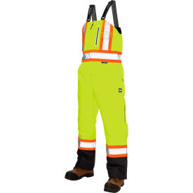 Tough Duck Ripstop Insulated Safety Bib Overall 2XL Fluorescent Green