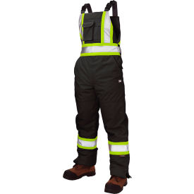 Tough Duck Insulated Flex Safety Bib Overall 2XL Black