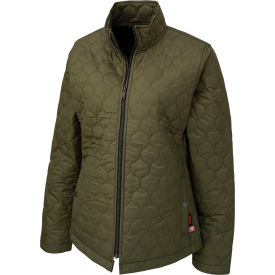 Tough Duck Womens Insulated Quilted Jacket 2XL Olive