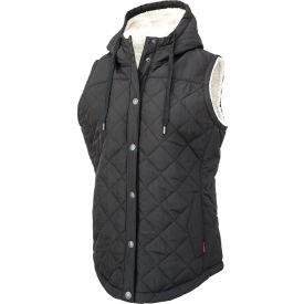 Tough Duck Quilted Vest with Sherpa Lining Nylon/Polyester 2XL Black