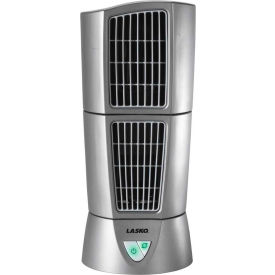Lasko 4910 Lasko 4910 6" Wind Tower® Desktop Fan, 3-Speed, 110V, Platinum image.