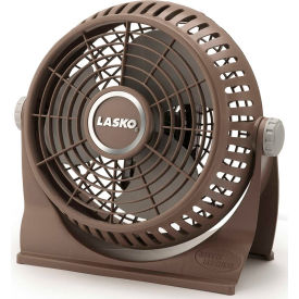 Lasko 505 10"" Breeze Machine Pivoting Table Fan 2-Speed 110V Brown