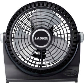 Lasko 507 Lasko 507 10" Breeze Machine Pivoting Table Fan, 2-Speed, 110V, Black image.