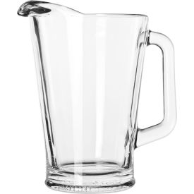 Libbey Glass 5260 - Glass Pitcher 60 Oz., Clear, 6 Pack