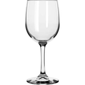 Libbey Glass 8564SR - Wine Glass Bristol Valley 8.5 Oz., Clear White, 24 Pack