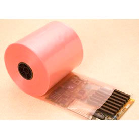 Laddawn Products Co 12515 Anime Free Anti Static Poly Tubing, 10"W x 750L, Pink, 1 Roll image.