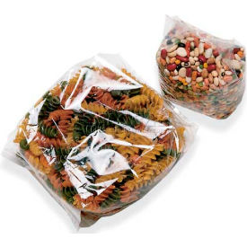 Laddawn Products Co 13115*****##* Gusseted Poly Bags, 3-1/2"W x 9-3/4"L, 1.5 Mil, Clear, 1000/Pack image.