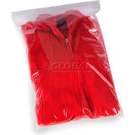 Global Industrial™ Reclosable Poly Bags 14""W x 16""L 2 Mil Clear 1000/Pack