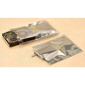 Laddawn Products Co 4105 Static Shielding Layflat Bags, 4"W x 6"L, 3.2 Mil, Transparent Metallic, 100/Pack image.