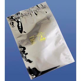 Laddawn Products Co 4151 Reclosable Zip Top Static Shielding Bags, 4"W x 6"L, 3 Mil, Transparent Metallic, 100/Pack image.