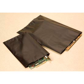 Laddawn Products Co 6505 Conductive Bags, 4"W x 6"L, 4 Mil, Black, 100/Pack image.