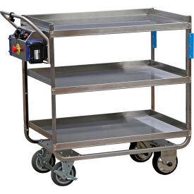 Lakeside® Electric Utility Cart w/ 3 Shelves 700 lb. Capacity 40-3/4"L x 21-1/2"W x 40-1/4"H 