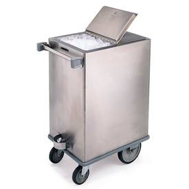 Lakeside Manufacturing Inc. 240 Lakeside® Stainless Steel Ice Cart - 125 Lb Capacity image.