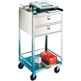 Lakeside 358 Stainless Steel Equipment Stand, 2 Shelves, 2 Drawers, 300 lb. Capacity