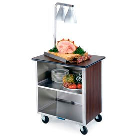 Lakeside Manufacturing Inc. 644RM Lakeside® 644RM 3 Shelf Md Bussing Cart - 39-1/4X22-1/2 Red Maple image.