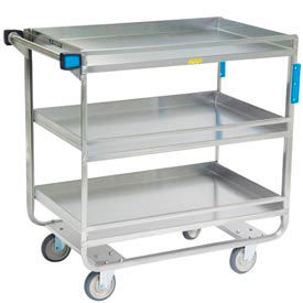 Lakeside Manufacturing Inc. 730 Lakeside® Steel Utility Cart w/3 Shelves, 700 lb. Cap, 38-5/8"L x 22-3/8"W x 37-1/4"H image.