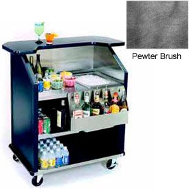 Lakeside Manufacturing Inc. 884-PEWTERBRUSH Geneva Lakeside 43" Portable Beverage Bar, SS Interior, 884-PetwerBrush image.