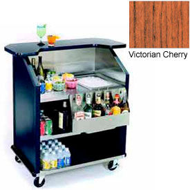 Lakeside Manufacturing Inc. 884-VICTORIANCHERRY Geneva Lakeside 43" Portable Beverage Bar, SS Interior, 884-VictorianCherry image.