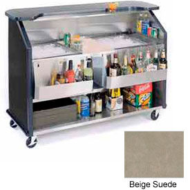 Lakeside Manufacturing Inc. 886-BEIGESUEDE Geneva Lakeside 64"  Beverage Bar w/ TWO Insulated Ice Bin, 886-BeigeSuede image.