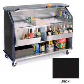 Lakeside Manufacturing Inc. 886-BLACK Geneva Lakeside 64"  Beverage Bar w/ TWO Insulated Ice Bin, 886-Black image.