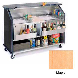 Lakeside Manufacturing Inc. 886-MAPLE Geneva Lakeside 64"  Beverage Bar w/ TWO Insulated Ice Bin, 886-Maple image.