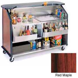 Lakeside Manufacturing Inc. 887-REDMAPLE Geneva Lakeside 64" Portable Beverage Bar, Insulated Ice Bin, 887-RedMaple image.