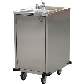 Hand Washing Station with Sink Bowl, Hot Faucet, 5 Gallon Capacity, Stainless Steel view 2