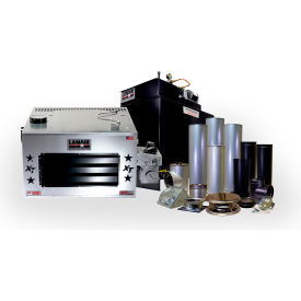 Lanair Products, Llc 81011502 Lanair XT-150 Waste Oil Heater Pkg, 6" Chimney Wall Kit & 80 Gallon Tank, 150000 BTU image.