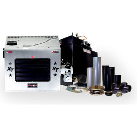 Lanair Products, Llc 81012501 Lanair XT-250 Waste Oil Heater Pkg, 8" Chimney Roof Kit & 80 Gallon Tank, 250000 BTU image.