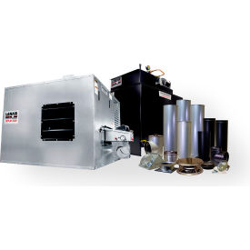 Lanair Products, Llc 81013022 Lanair XTD-300 Waste Oil Heater Pkg, 8" Chimney Wall Kit & 80 Gallon Tank, 300000 BTU image.