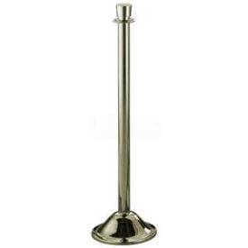 Lavi Industries 00-2020 Lavi Industries Traditional Portable Stanchion, 40.25"H Polished Brass Post image.