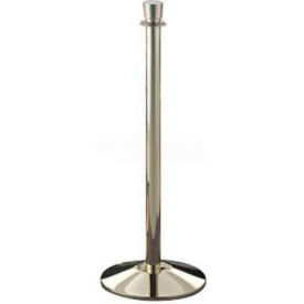 Lavi Industries 00-2110 Lavi Industries Director Queueing Stanchion, 39"H Polished Brass Post image.