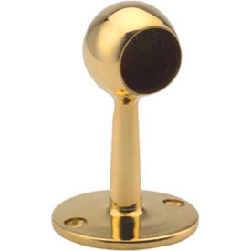Lavi Industries, Ball End Post, for 1" Tubing, Polished Brass Lavi Industries, Ball End Post, for 1" Tubing, Polished Brass