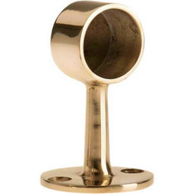 Lavi Industries 00-340/1 Lavi Industries, Flush End Post, for 1" Tubing, Polished Brass image.